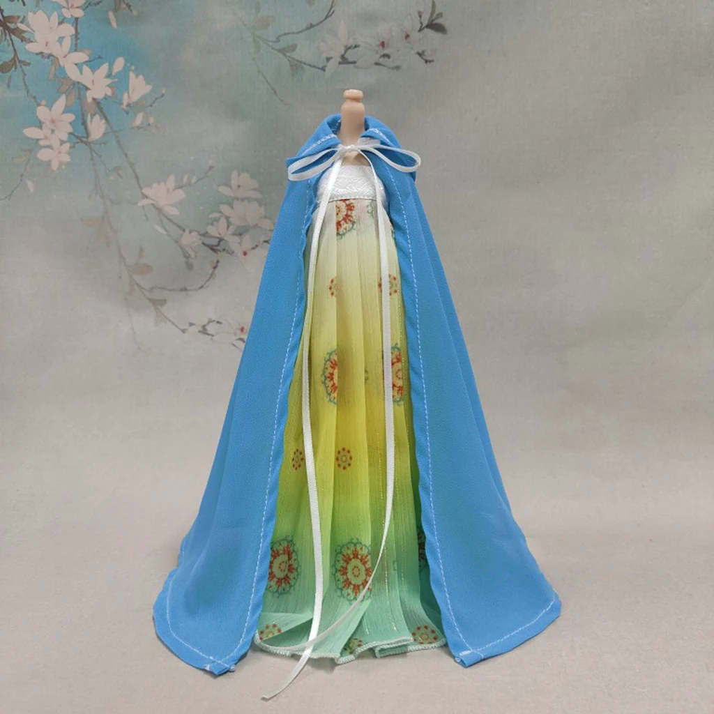 Blyth 1/6 1/4 1/3 BJD Cape Ancient Costume Clothes Chinese Hanfu Cloak For BJD/SD YOSD MSD SD13 Big Girl Doll Accessories C1953