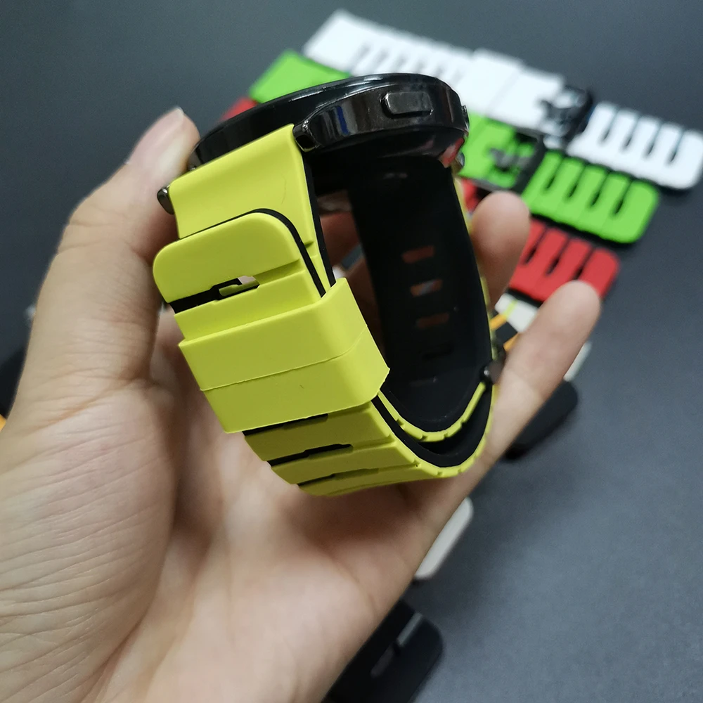 22mm Sport Breathable Silicone Smartwatch Band Bracelet