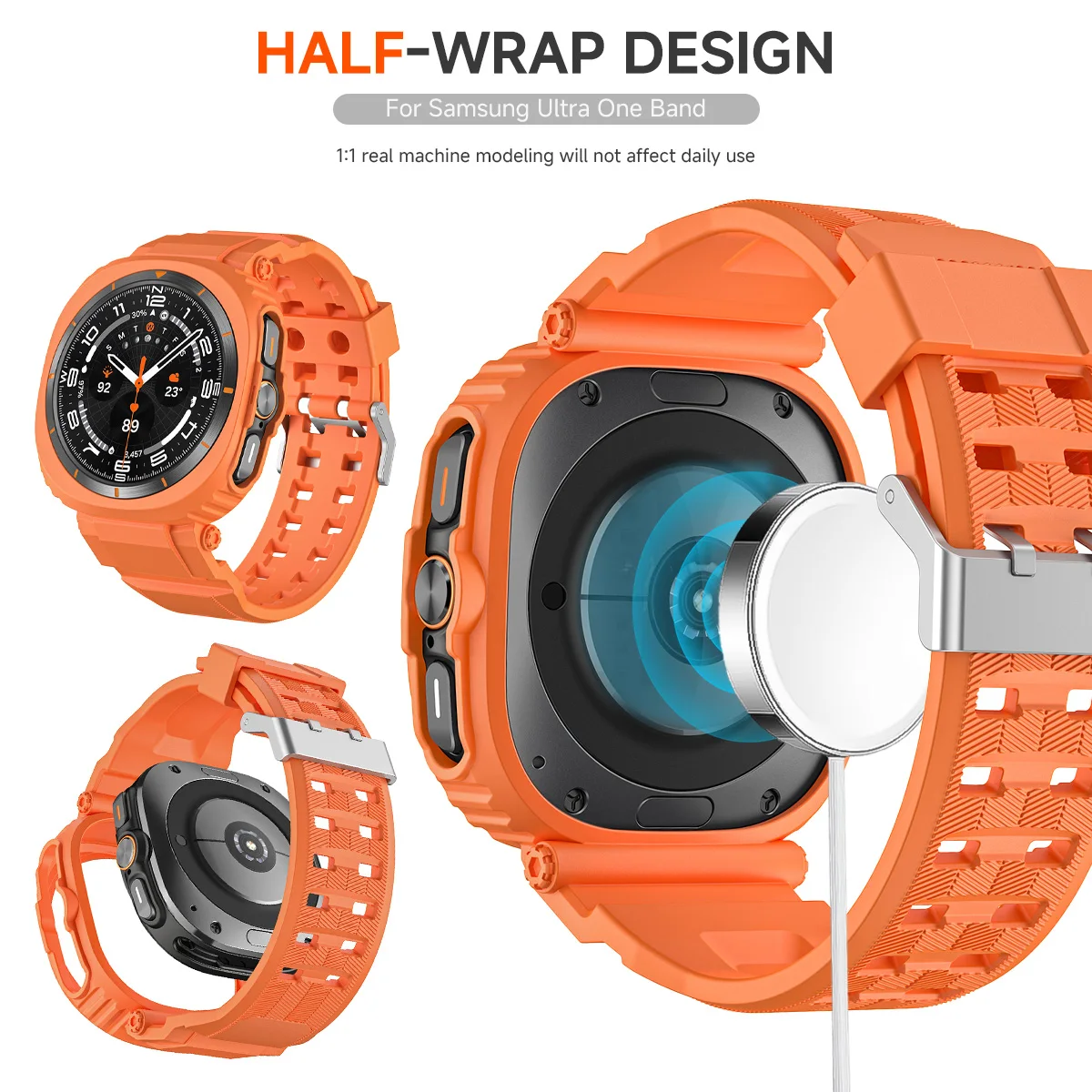 Силиконовый ремешок для Samsung Galaxy Watch 7, цвет в ассортименте ...