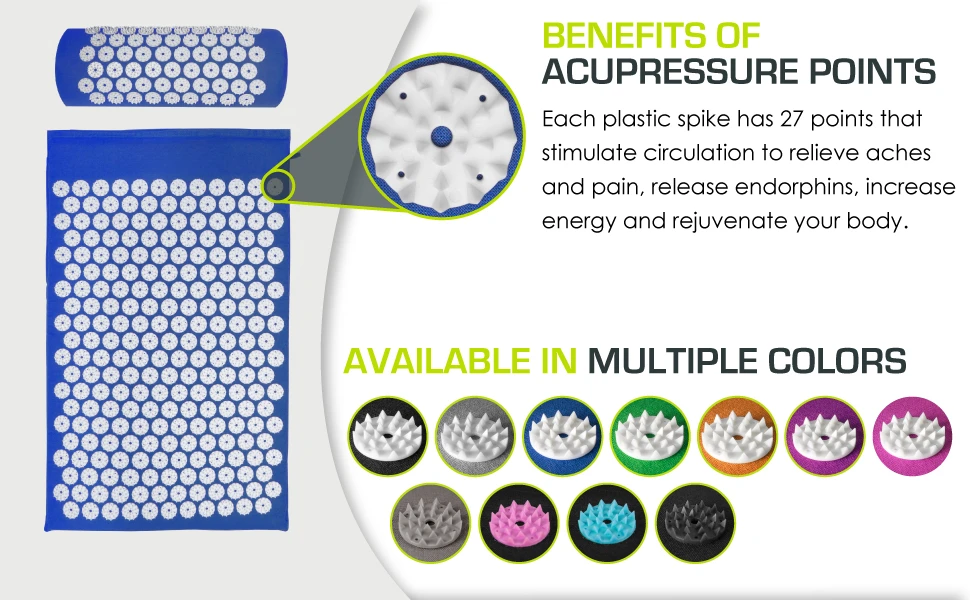 kanjo and pillow with tomshoo set applicator kuznetsova mylotusmat acupuncture lotus mats
