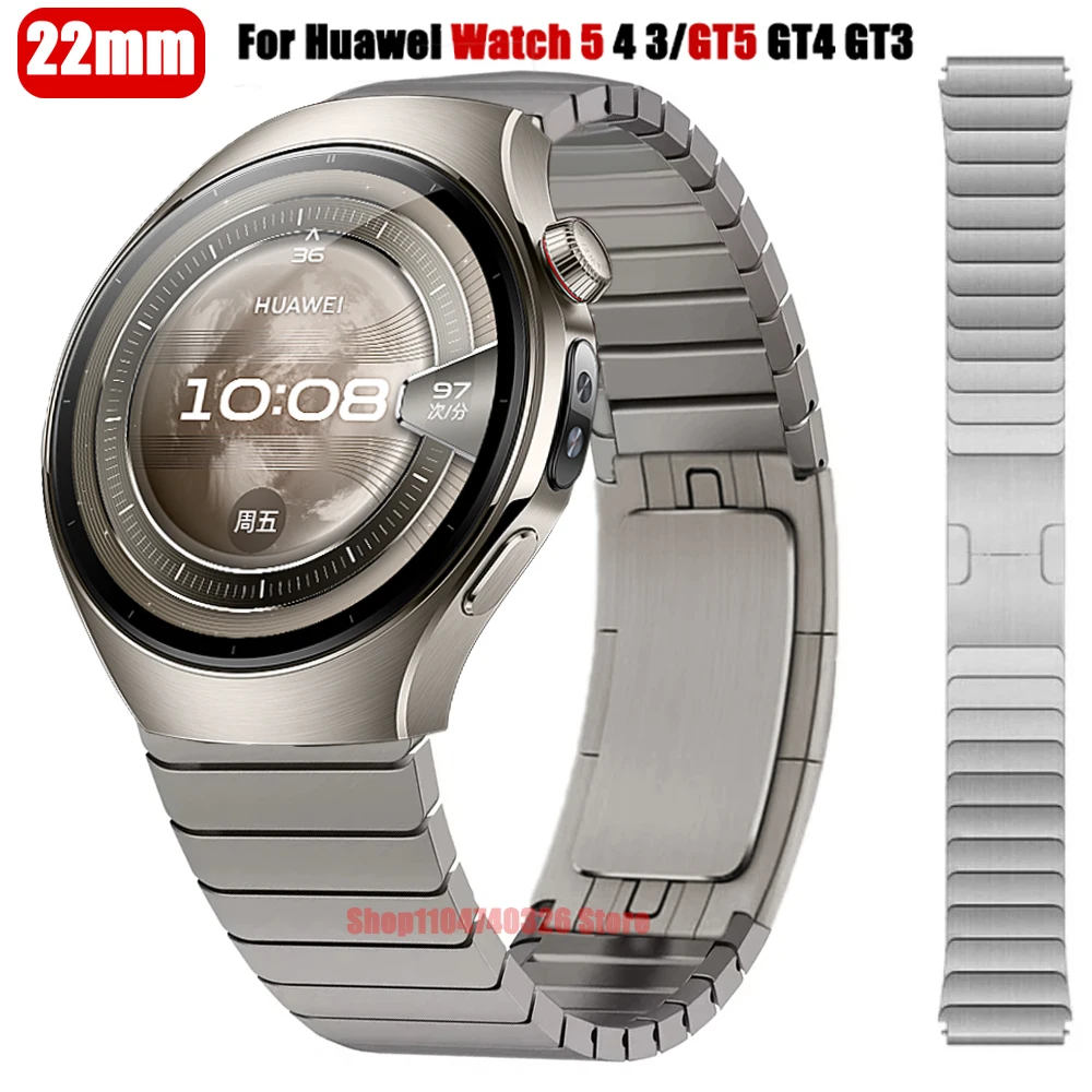 Luxucy Premium Stainless Steel Metal Watch Strap, 22MM Band