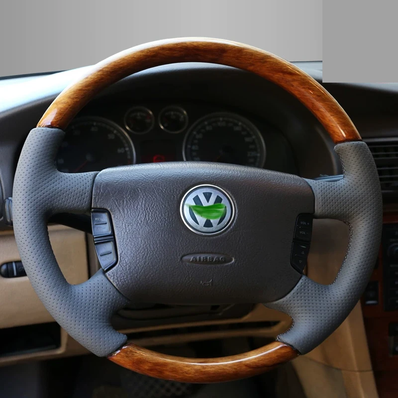

Чехол на руль для VOLKSWAGEN B5 2009 -11 Bora Golf Car из натуральной кожи персикового дерева