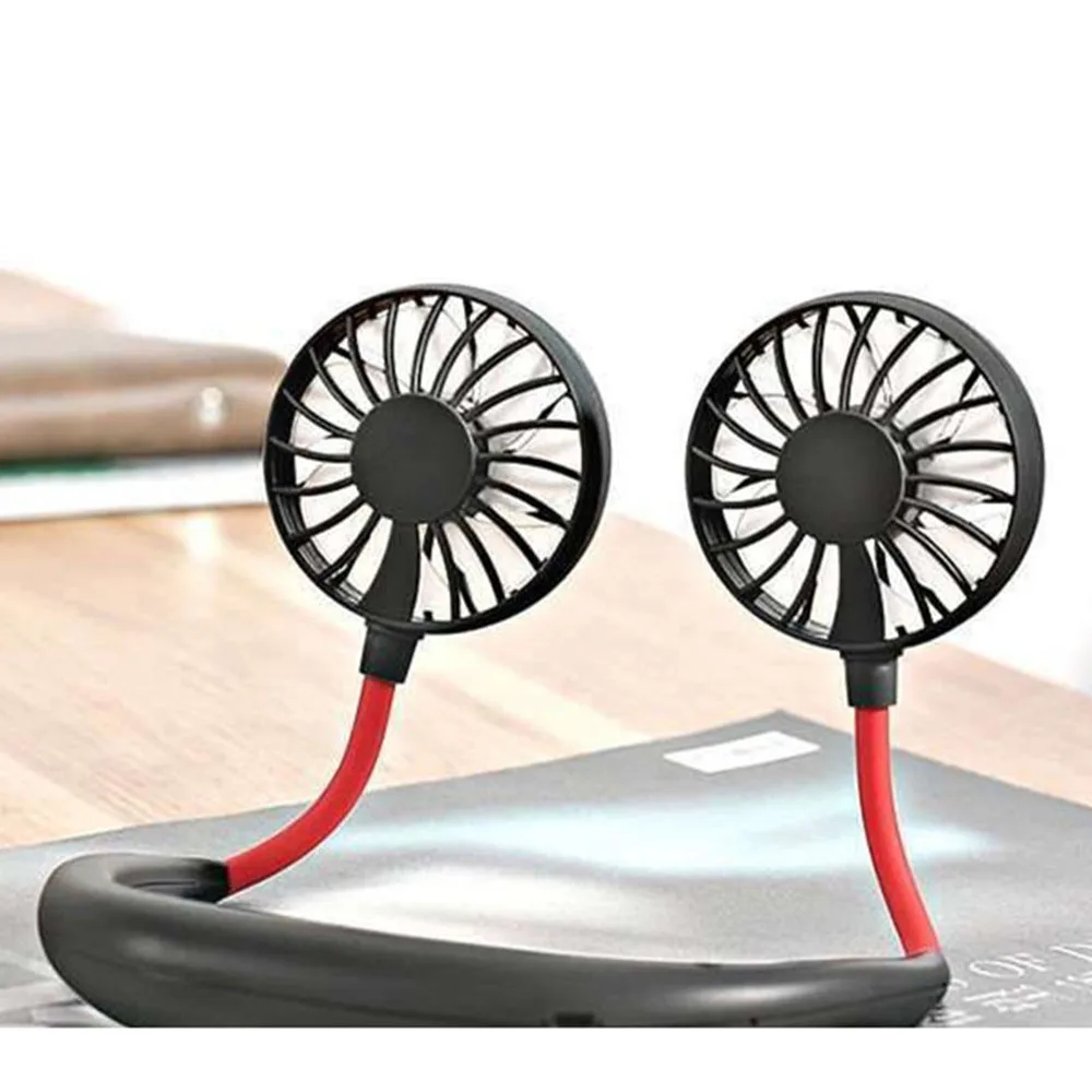

Portable Cooling Neck Fan Personal Hand Free Mini Lazy Person USB Rechargeable Neck Fan Wearable Suitable Fan for Outdoor Sports