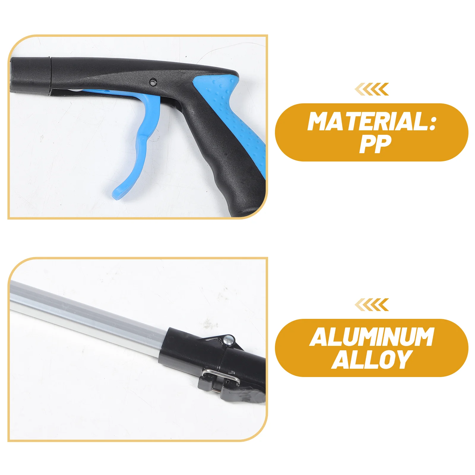 Tool Grabber Reach Aluminum Alloy Reachers and Grabbers for Seniors Garbage Tongs 3