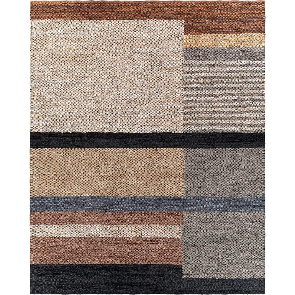 Living Room, Bedroom Leather Area carpet-Bohemian Modern Bohemian carpet