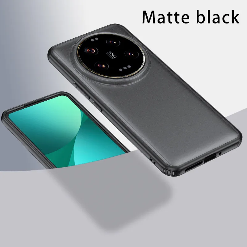 Matte & Clear Magnetic Wireless Charging Armor Case - Military Shockproof Back Cover