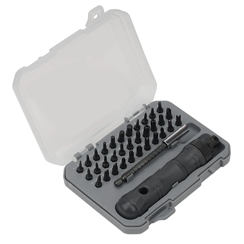 

Набор отверток с храповым механизмом 35 в 1 подходит для часов, детской конструкции, набор инструментов для обслуживания компьютерных игрушек ноутбука, простая установка