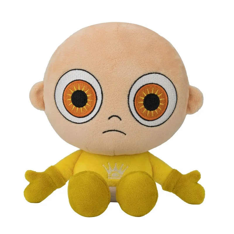 25cm את תינוק בצהוב בפלאש צעצועי Kawaii תינוק ממולא בובות אימה משחק דמות Plushie רך ילדים צעצועי עבור ילדי תינוק מתנות