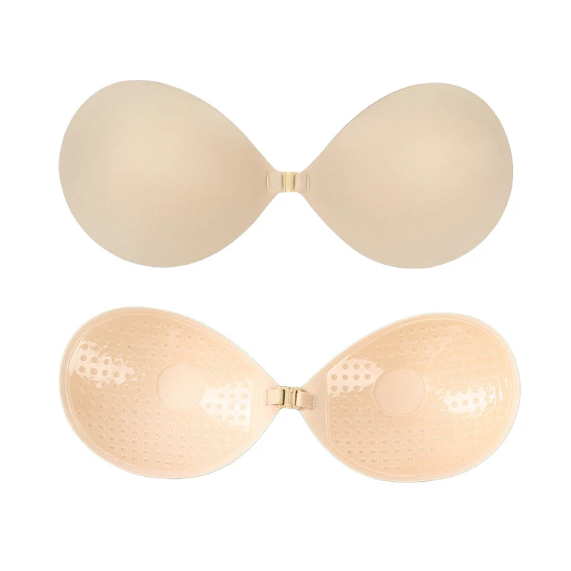 Round Cup Women's Chest Patch Front Button Small Chest Gathering Invisible Bra Strap Wedding Patch