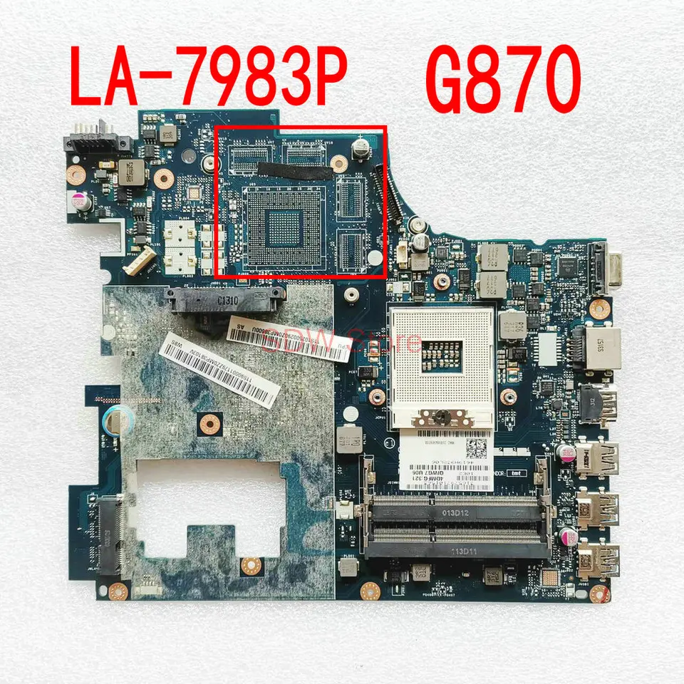Carte Mère Lenovo G780 LA-7983P - MB-2035s141427 - Occasion Fonctionnelle