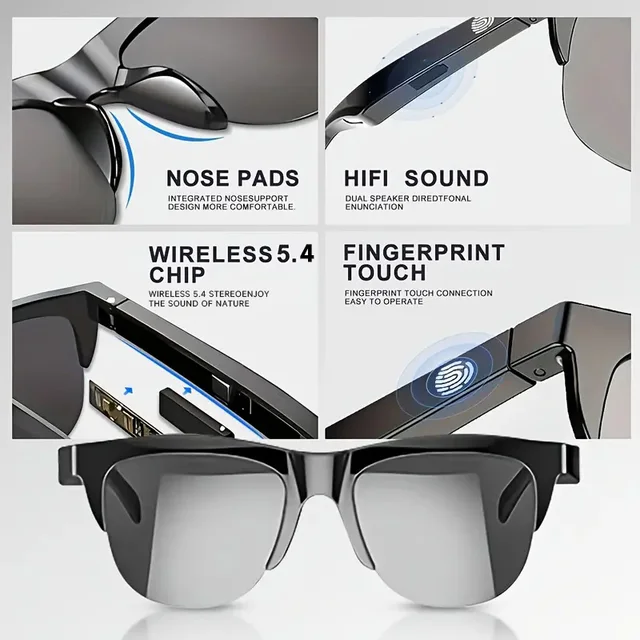 2025 AI Translation Smart Glasses IP4 Bluetooth Call Headphones UV Protective Lenses Connected Bezel Outdoor Sports Sunglasses 2 2025 AI Translation Smart Glasses IP4 Bluetooth Call Headphones UV Protective Lenses Connected Bezel Outdoor Sports Sunglasses 2