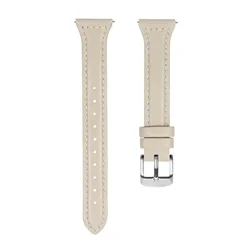 Elegant Slim Leather Strap for Smartwatches - 20mm/22mm Band (Retro 07)