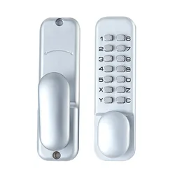 Enhanced Zinc Alloy Waterproof & Fireproof Mechanical Combination Lock - 60mm (Silver)