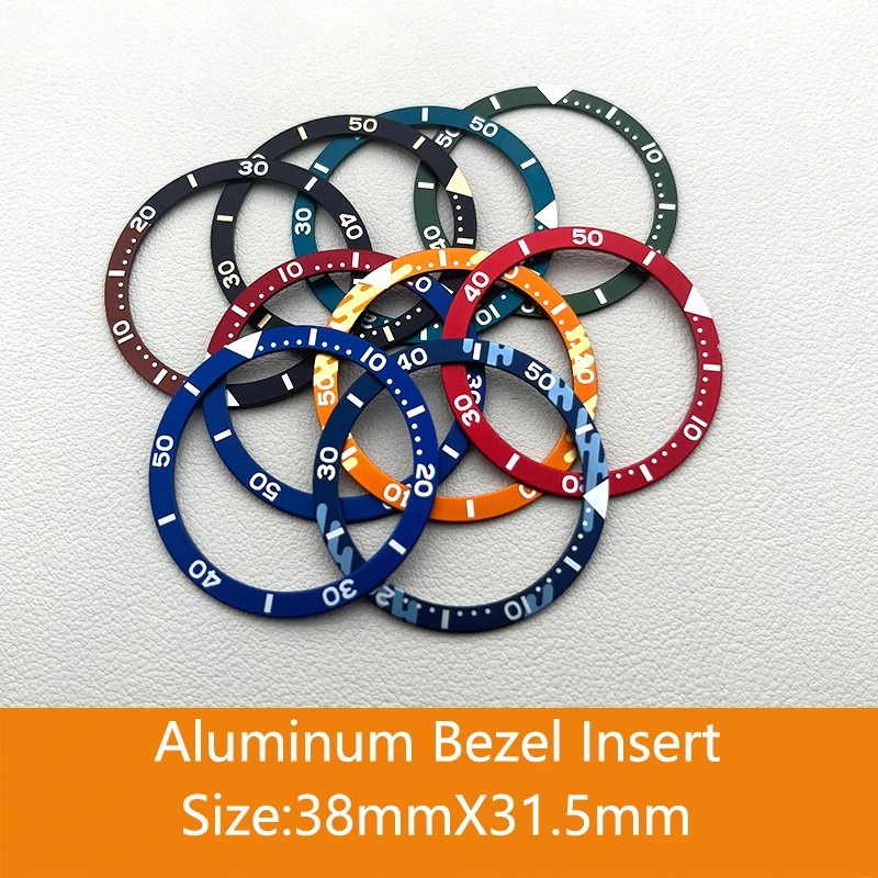 

Aluminium Bezel Insert size 38mmX31.5mm, Flat bezel fits Seiko SKX007/SKX009/SKX011/SKX171/SKX173/SRPD watch cases Watch Remodel