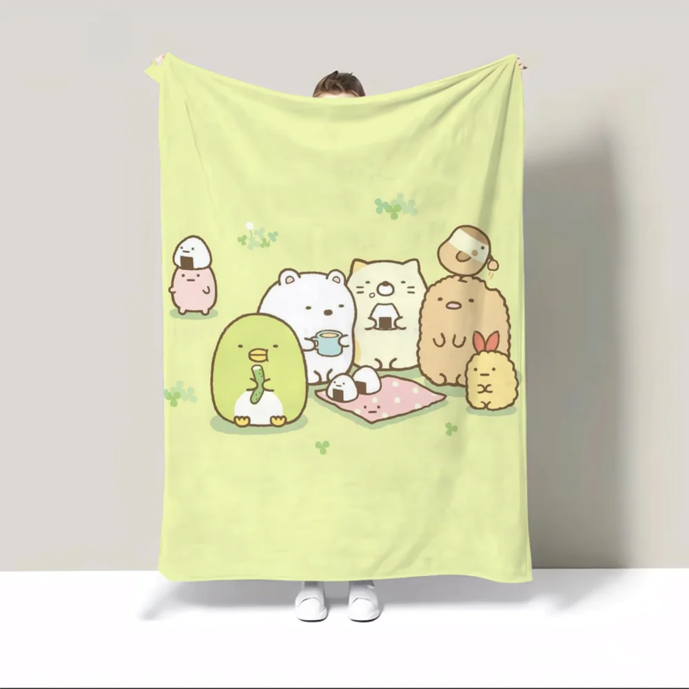 Sumikko Gurashis Warm Winter Blankets for Sofa Cover Blanket King Size Home and Decoration Luxury Bedding Bed Throw Beach Towel 2