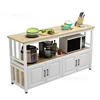 Modern Solid Wood Kitchen Cabinets Home Kitchen Furniture Creative Tableware Storage Cabinet Rack Multi-layer Kitchen Console N 3