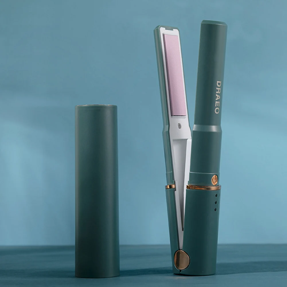 Wireless Portable Cordless Curling Iron Hair Curler USB Straightener Temperature Adjustable Mini Splint Styling Tool