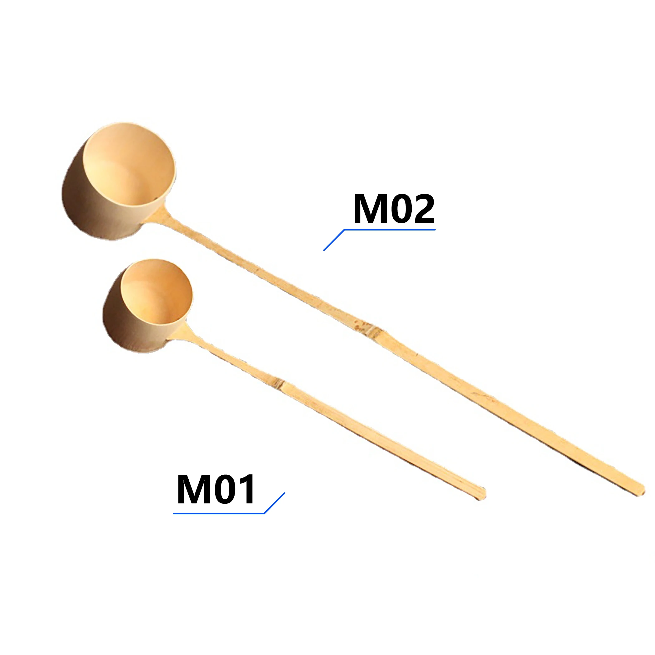 Handmade Natural Bamboo Water Ladle Hishaku Bailer Japanese Style Scoop Water Dipper Long Handle Tea Spoon for Garden Tea