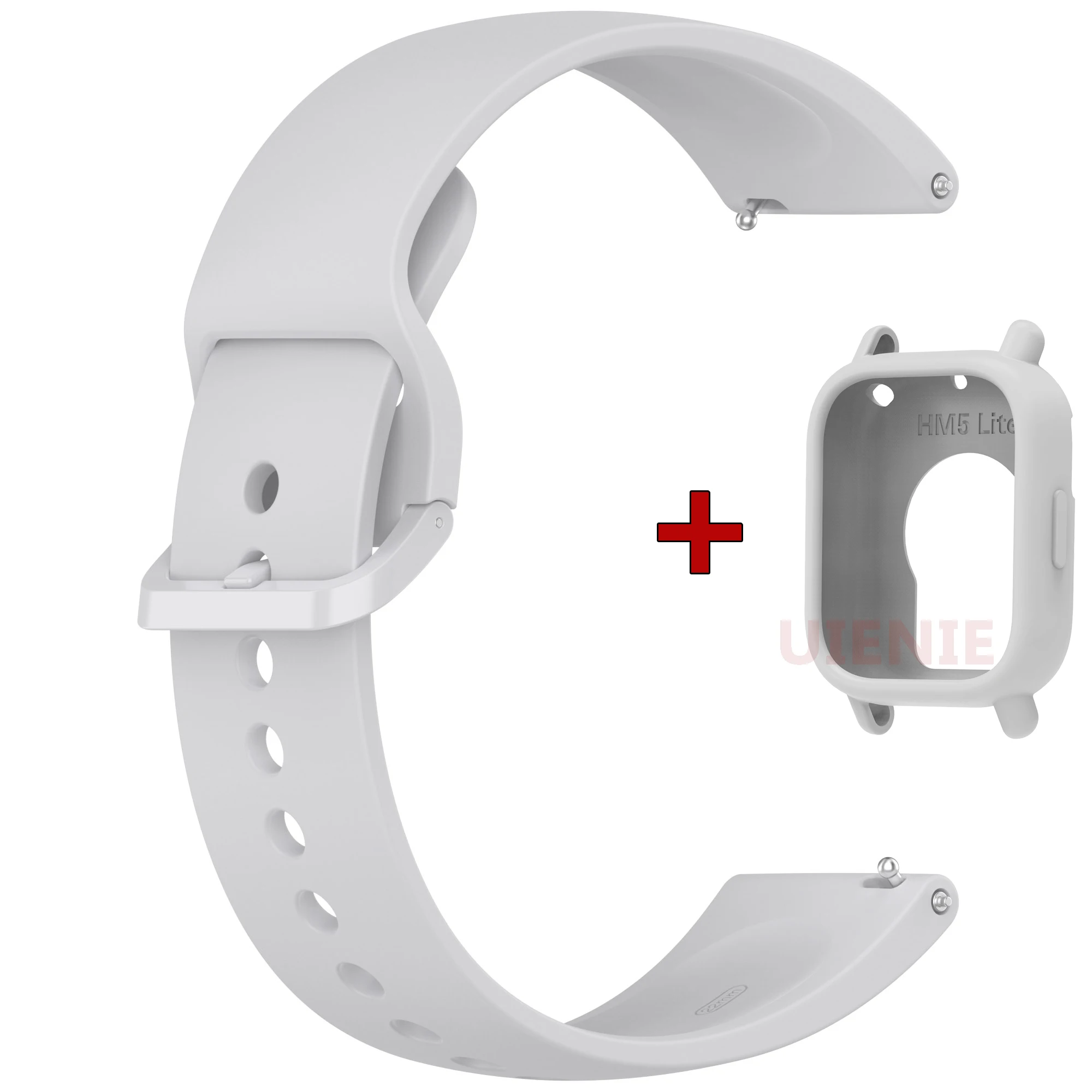 Silicone Sport Watchband with Case