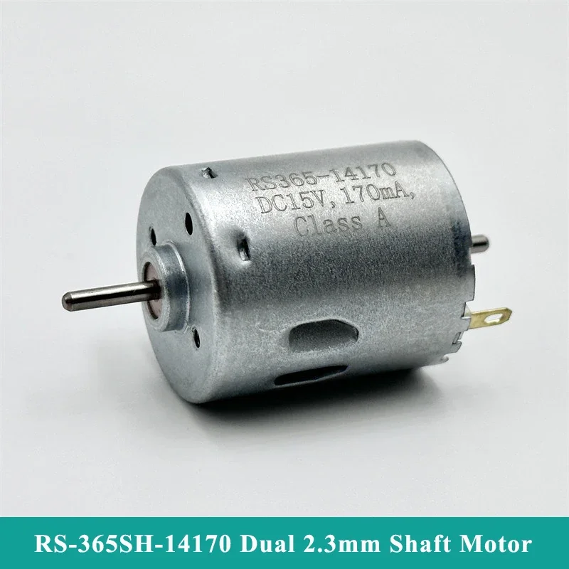 RS-365SH-14170 미니 모터 DC 6V-24V 10300RPM 듀얼 2.3mm 샤프트 카본 브러시 전기 모터 (장난감, 청소 로봇, 진공 청소기용)