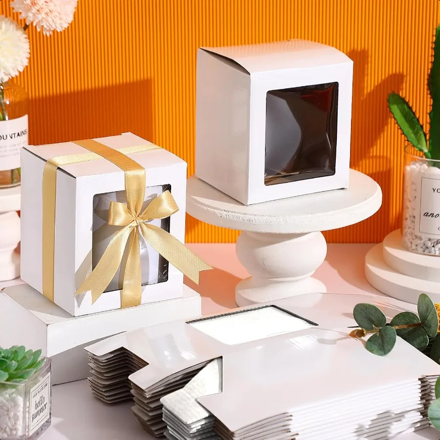 Mug Gift Boxes with Clear Window 50 Pack