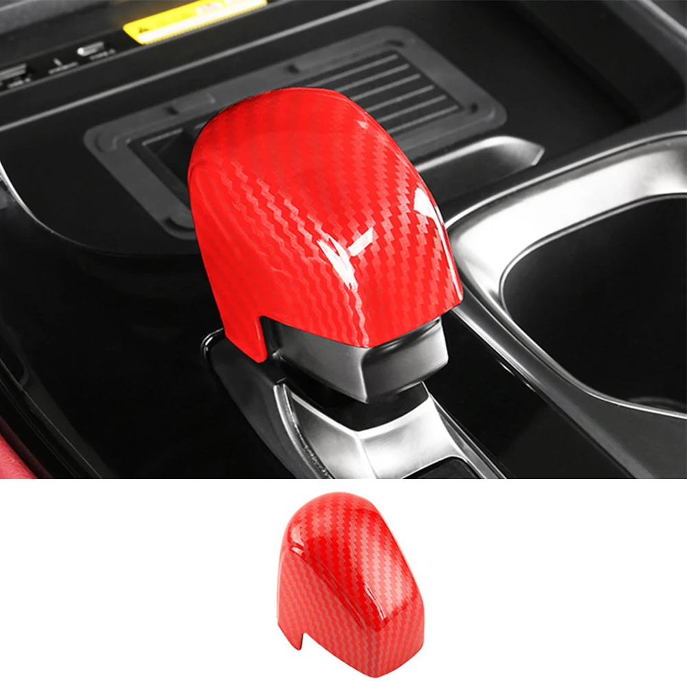 ABS Carbon Fiber Pattern Gear Shift Knob Trim For Lexus RX350 500h 2023-2024 Gear Shift Knob Trim Cover Accessories