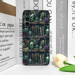 Vintage Perforated Edge Purple Painted Bookcase Cover - Moto E14 5G (M - C1564T2)
