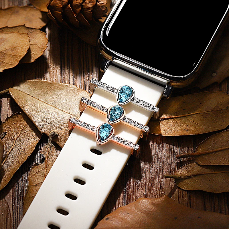 Watchband Charms Flower Cute Cat Decorative Charm for Apple Bracelet Silicone Sport Strap Dog Paw Jewelry Accessories for Iwatch