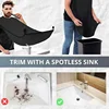 1/2PCS Male Shaving Aprons Creative Wall Mirror Suction Haircut Wrap Cape Home Salon Moustache Beard Shaving Apron Cleaning Bib 2