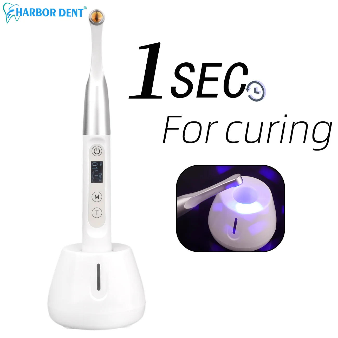 1s Dental Kieferorthopädische Verbund Aushärtung Lampe LED 1000-3000mw/cm2 High Power Blau Lichter Heilung Lampe zahnmedizin Ausrüstung