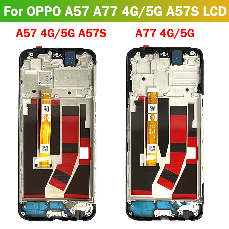 LCD Display Screen+Touch Panel Digitizer For Oppo A57/A77 4G CPH2387 2385 5G PFTM20 CPH2339