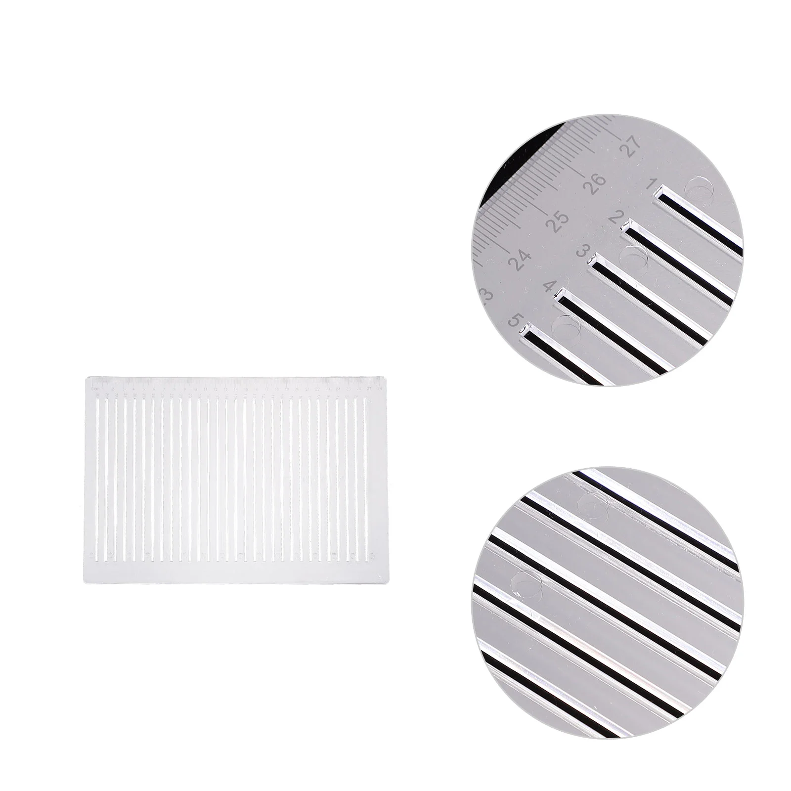Line Drawing Ruler Measurement Rulers Measuring Stationery Horizontal Lines Plastic Creative Examination Answering for Students