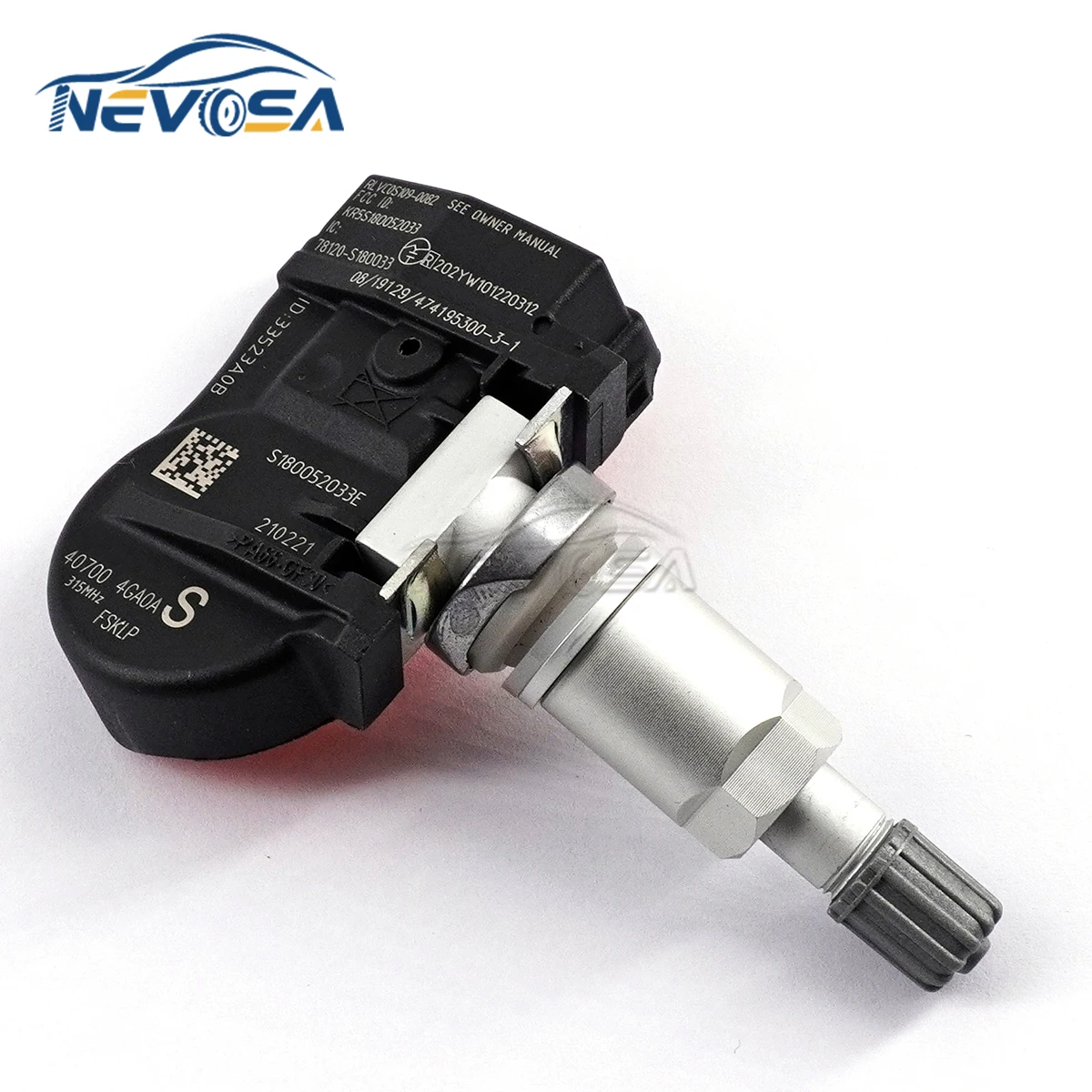 NEVOSA-40700-4GA0A TPMS , ǴƼ Q50 2013-15 ֻ ī̶ 2014-19 407004GA0B Ÿ̾ з ͸ ý 4 ǽ