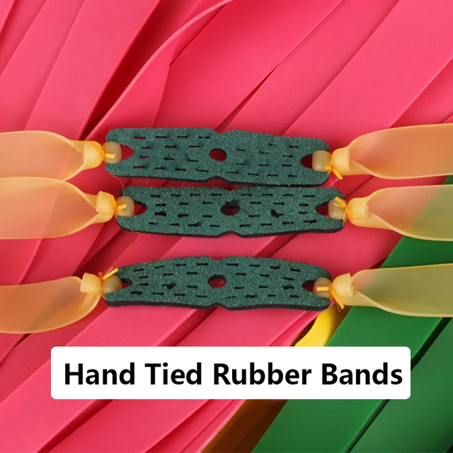 50PCS Thickness 0.5~0.80 Hunting Replacement Accessory Flat Elastic Band for Slingshot Natural Rubber Catapult Latex Tape 2