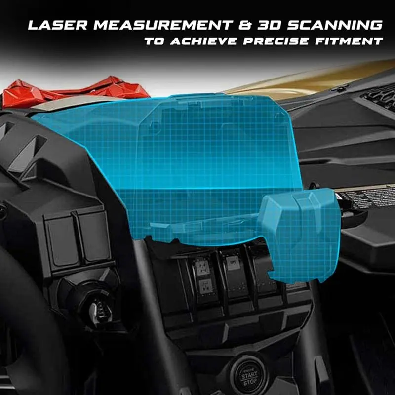Smartphone Bracket with Integrated Storage and Organizer Tray for Can-Am Maverick X3 Accessories