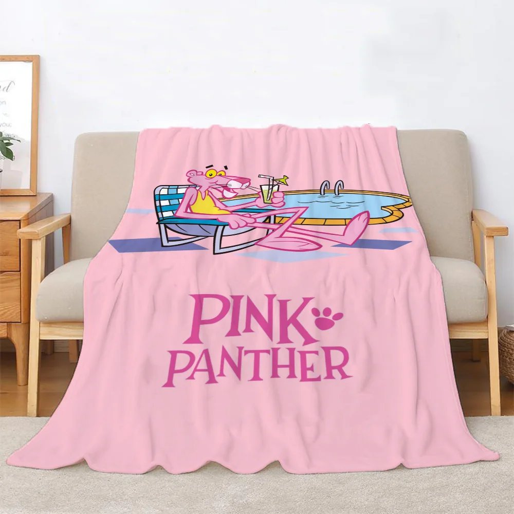 Wedding Blanket Bed Pink Panther Picnic Throw Blanket Sofa Winter Interior for Home Custom Blankets King Size Blankets & Throws 3