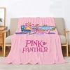 Wedding Blanket Bed Pink Panther Picnic Throw Blanket Sofa Winter Interior for Home Custom Blankets King Size Blankets & Throws 3