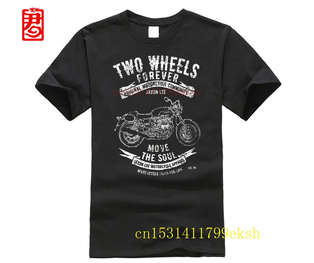Jl Soul Moto Guzzi V7 Iii Racer Ispirato T-Shirt Moto Art