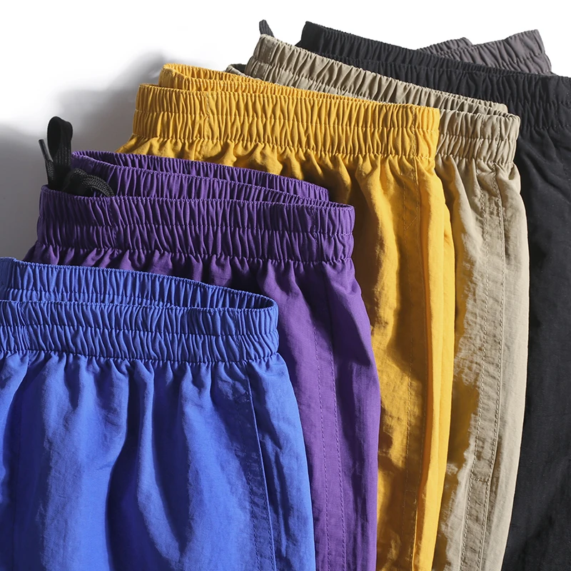 Summer Casual Shorts Men's and Women's Candy-Colored Running Loose Cargo Four-Fifth Pants Quick-Drying Beach Pants