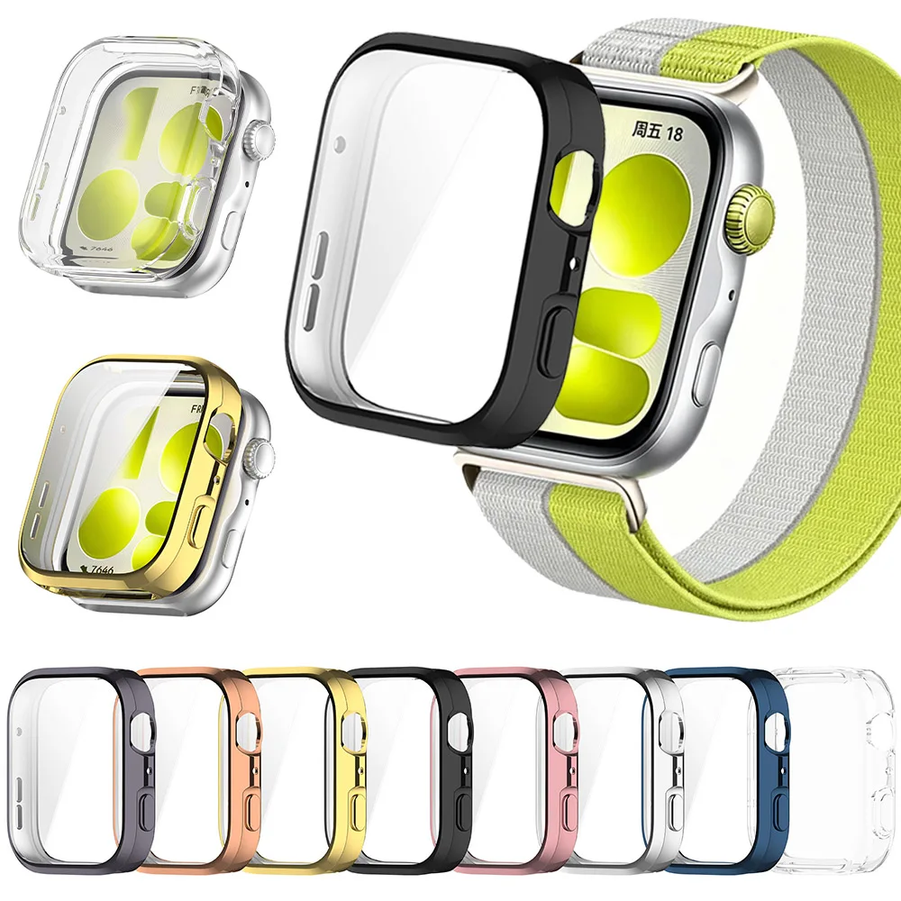 Premium TPU Protective Case with All-Around Frame & Soft Screen Protector Cover for Huawei Watch Fit Series