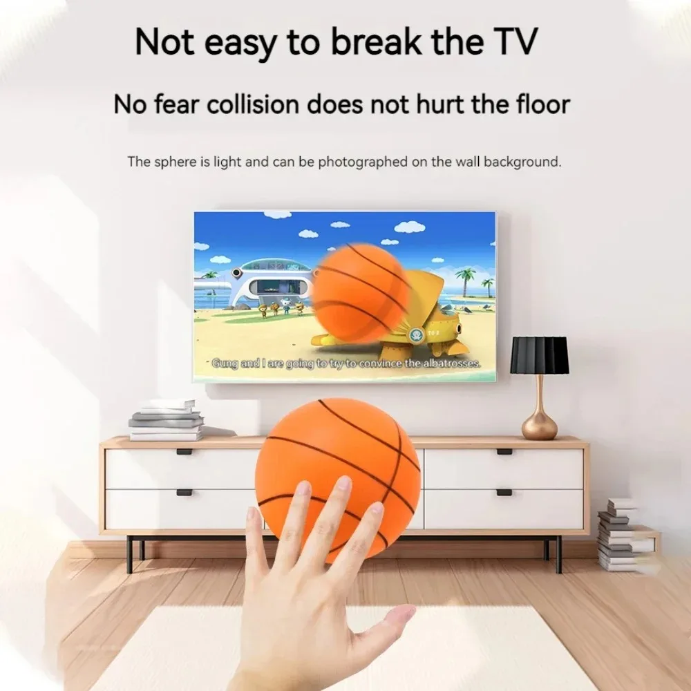 PU Foam Basketball Kids Indoor Silent Bouncing Mute No Noise Ball Bounce Squeezable Mute Bouncing Sports basketball balls