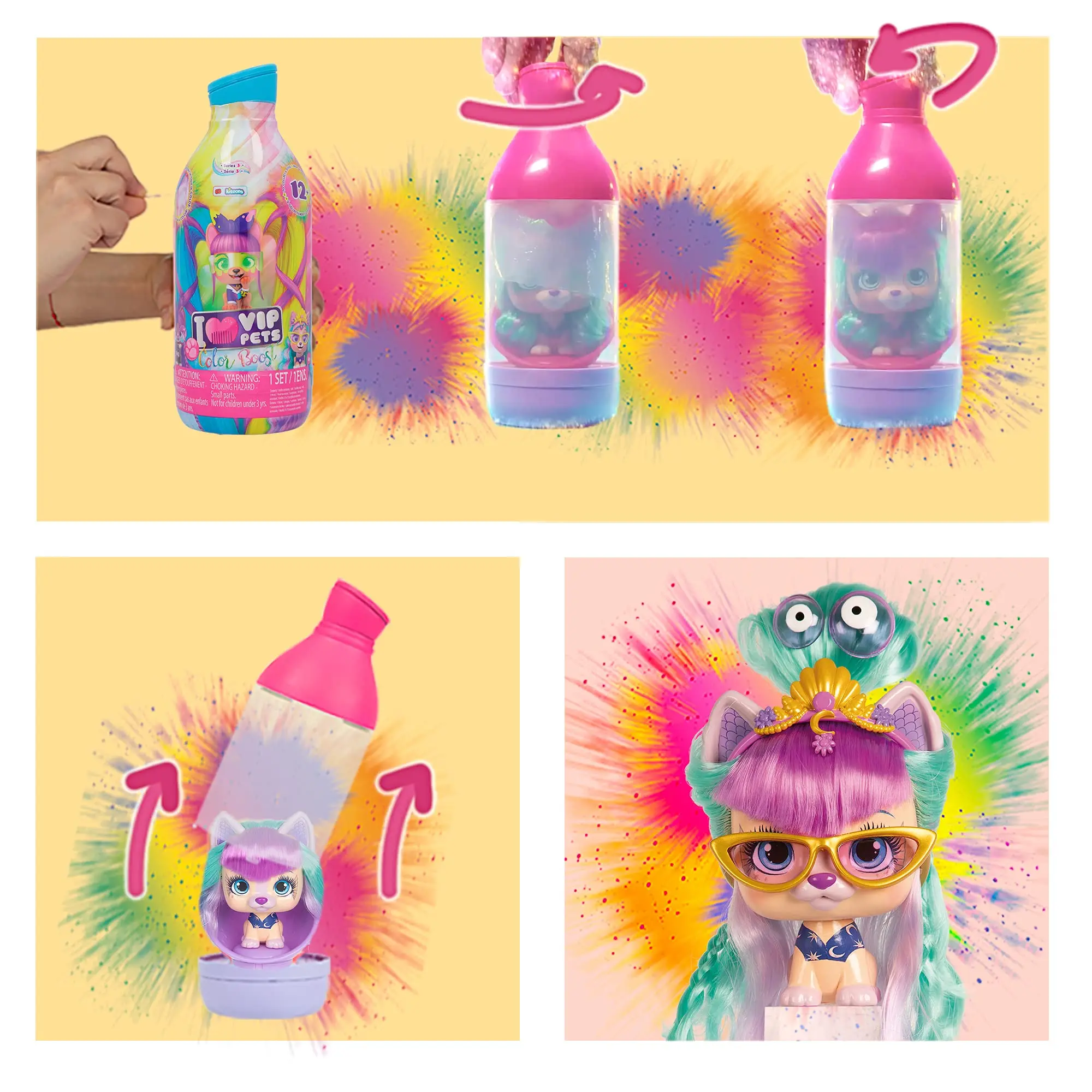 Pet Grooming Blind Box Surprise Toy – Braided Doll Bottle — detail image 4