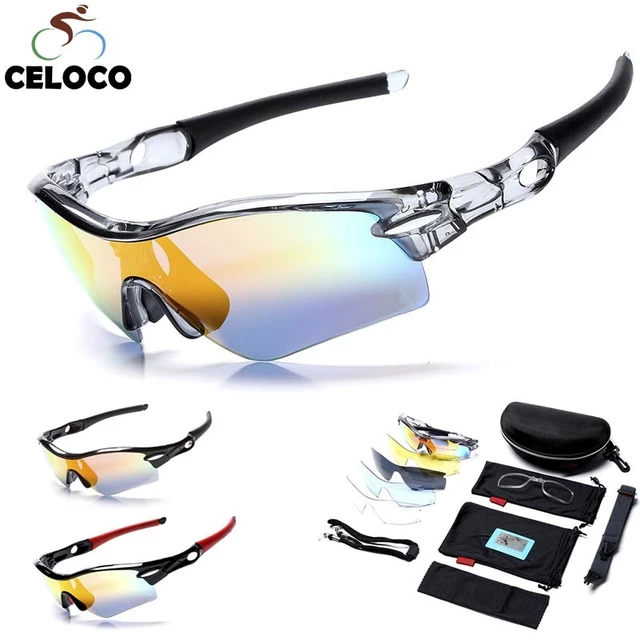 Gafas de sol deportivas polarizadas TR90 para hombre, lentes de protección  para ciclismo de montaña y