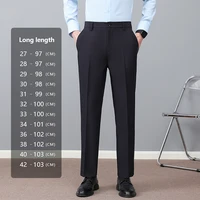 Brand Clothing Spring Formal Ankle Length Pants Men Business Elastic Waist Suit Pant Korean Trousers Plus Size 27 40 42 2