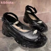 Crystal Ankle Strap Ballet Pump Sneaker Patchwork Round Toe Height Increasing Fashion Elegant Party Dress Sexy Women Shoes New 4