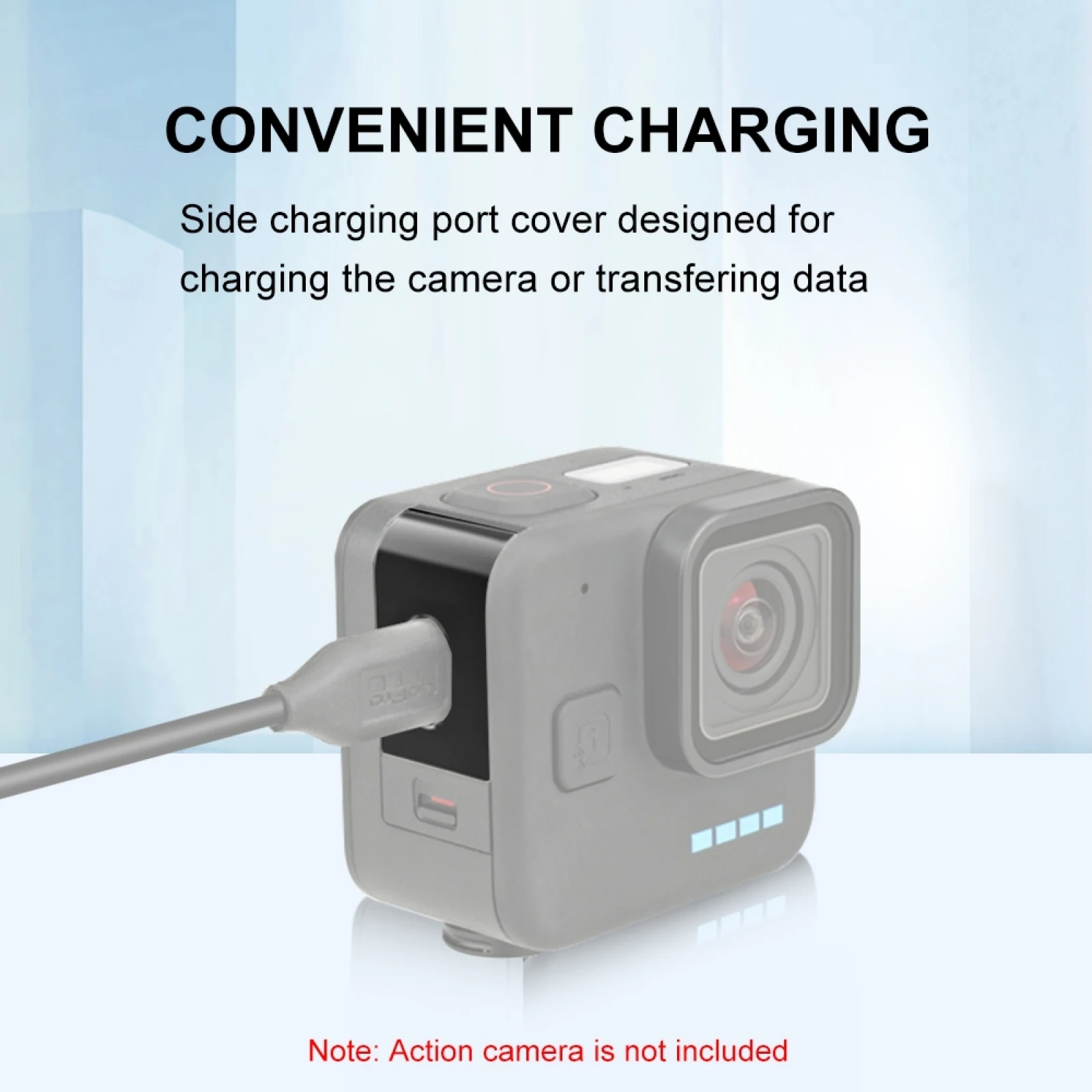 For GoPro Hero11 Black Mini PULUZ Metal Battery Side Interface Cover Repair Parts