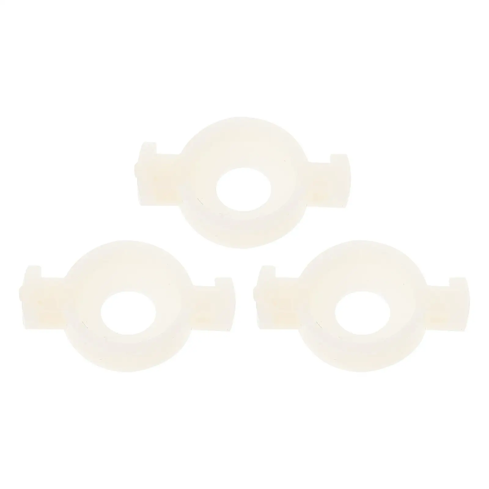 3 Small Piston Holders Useful Trumpet Spring Pads Cornet Supporting Plates Clean Button White Valves