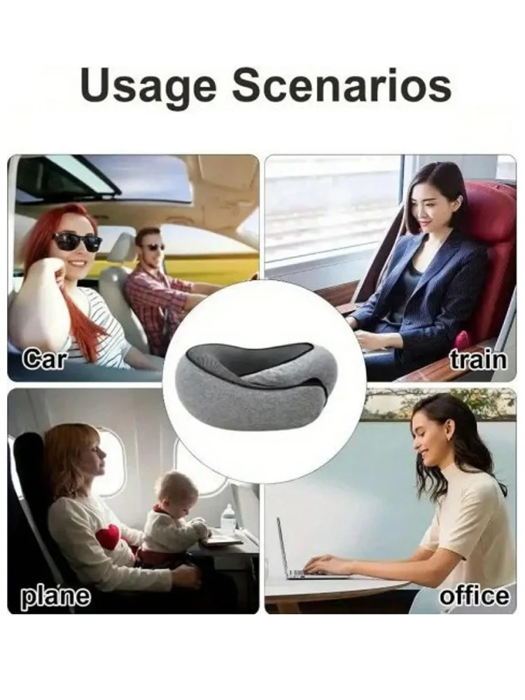 Memory Foam Travel Pillow front view