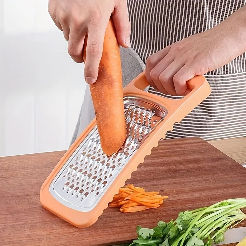 1pc Versatile Manual Stainless Steel Grater Effortless Slicing and Grating for Vegetables & Fruits Kitchen Tool for Food Prep