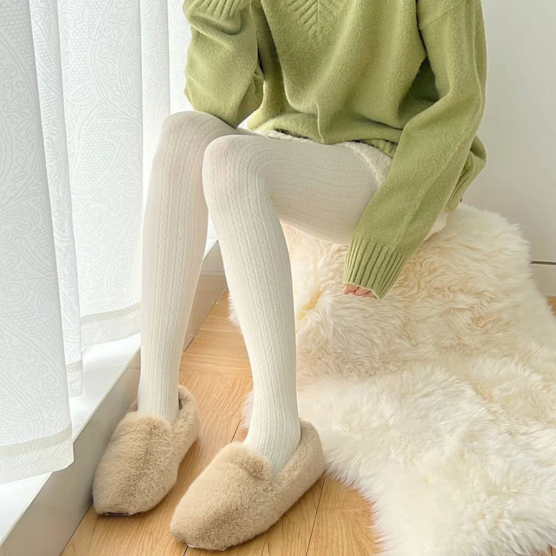 Japanese High Elastic Collant Autumn Thin Women's Pantyhose Female Tights Skinny Full Foot Base Socks Long Stockings Leggings